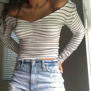 Urban outfitters long sleeve stripe top!